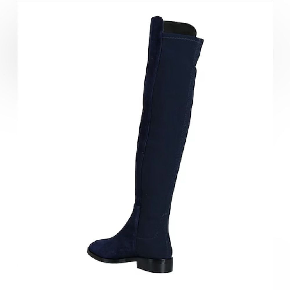 Stuart Weitzman OTK boots midnight blue